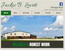 Tablet Screenshot of lovetttrucking.com